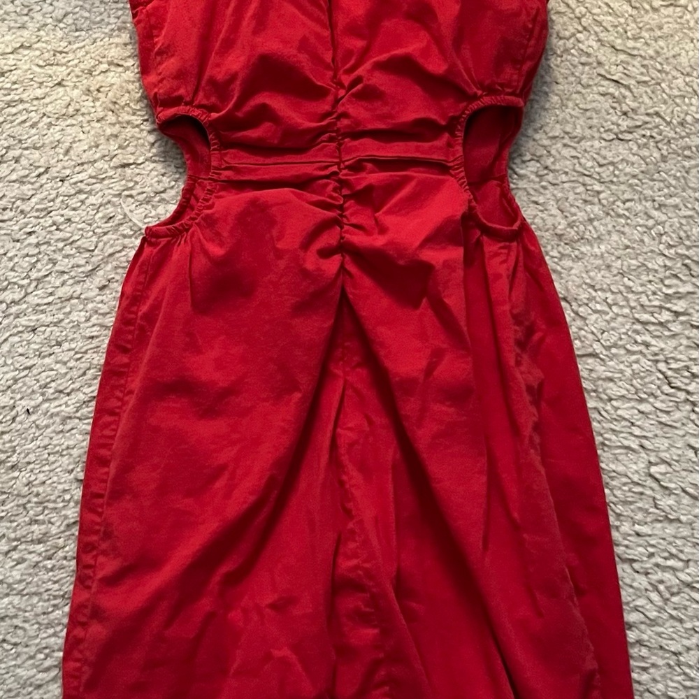 Abercrombie Fitch Elegant Red Sleeveless Cutout Dress XXS NWOT - Picture 9 of 12